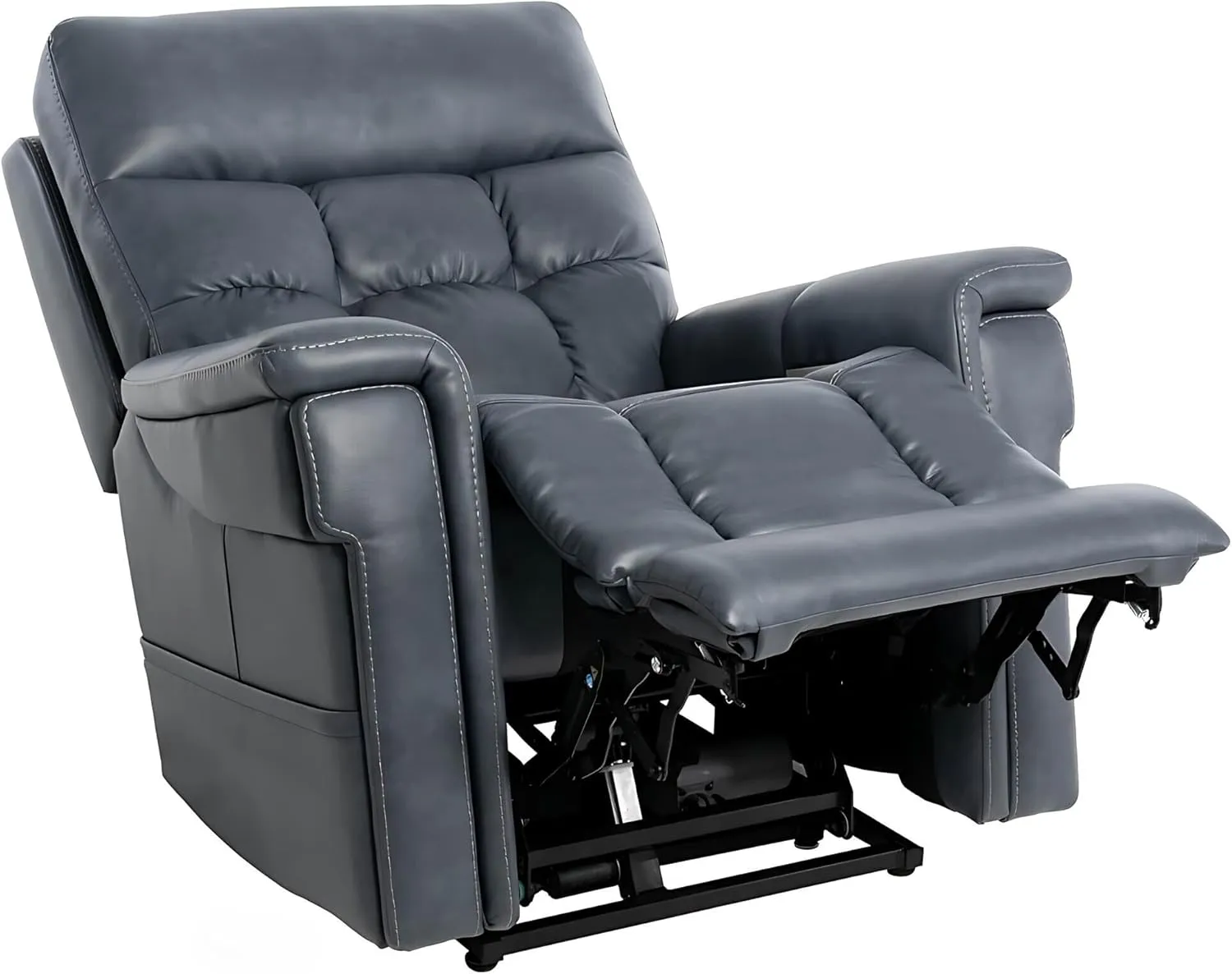 Pride Viva Lift Ultra Power Recliners - Lift Chair for Adults, 400 Lbs Weight Capacity, Lithium Battery Backup, 20" W x 18" D Comfort Seat, Small, Capriccio Slate - PLR4955S