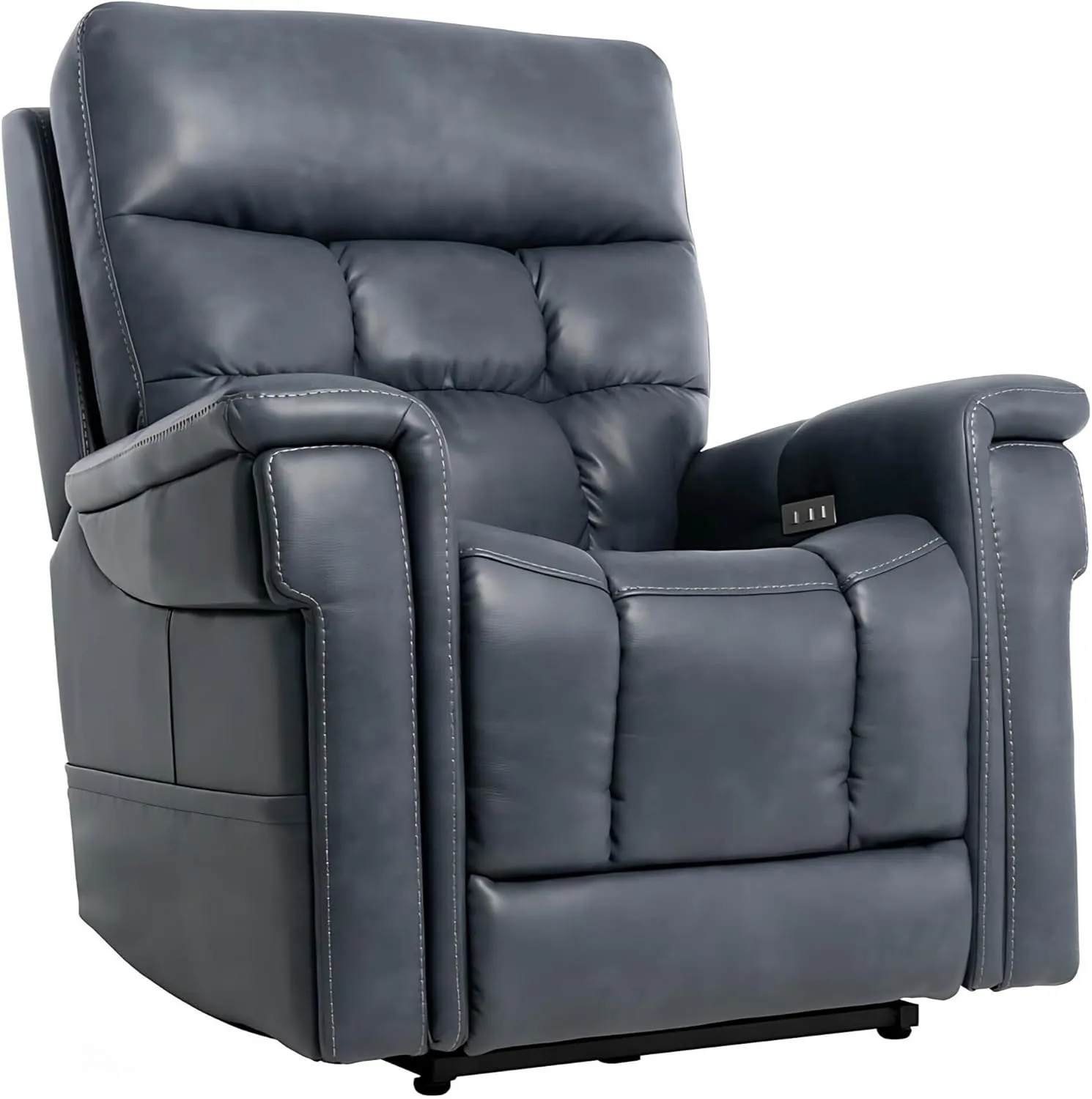 Pride Viva Lift Ultra Power Recliners - Lift Chair for Adults, 400 Lbs Weight Capacity, Lithium Battery Backup, 20" W x 18" D Comfort Seat, Small, Capriccio Slate - PLR4955S
