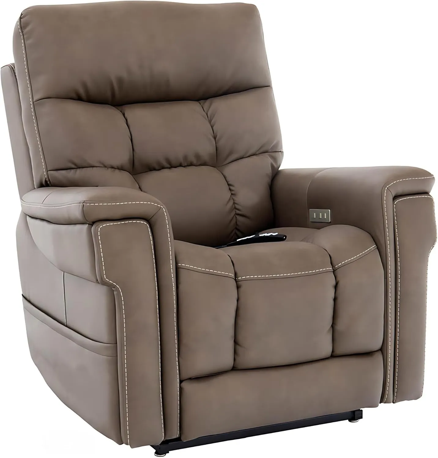 Pride Viva Lift Ultra Power Recliners - Lift Chair for Adults, 400 Lbs Weight Capacity, Lithium Battery Backup, 23" W x 22" D Comfort Seat, Large, Capriccio Cappuccino - PLR4955L