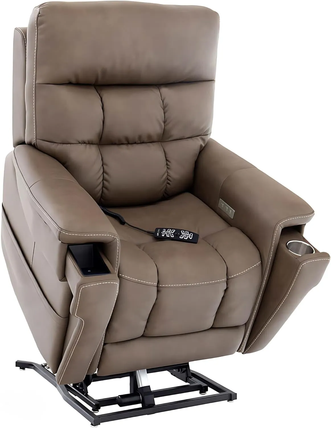 Pride Viva Lift Ultra Power Recliners - Lift Chair for Adults, 400 Lbs Weight Capacity, Lithium Battery Backup, 23" W x 22" D Comfort Seat, Large, Capriccio Cappuccino - PLR4955L