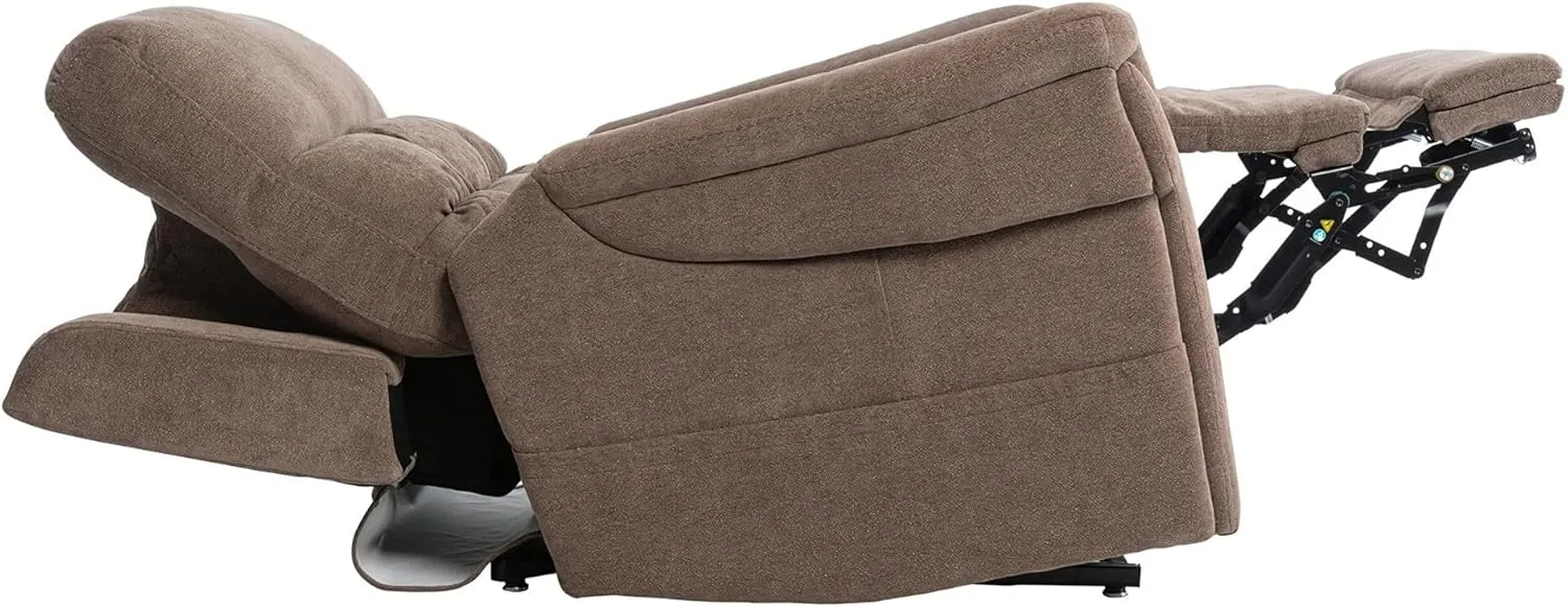Pride Viva Lift Ultra Power Recliners - Lift Chair for Adults, 400 Lbs Weight Capacity, Lithium Battery Backup, 23" W x 22" D Comfort Seat, Large, Trento Brown - PLR4955L