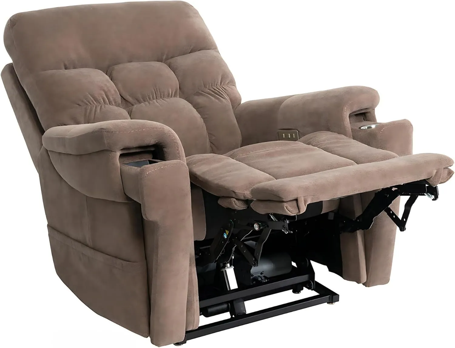 Pride Viva Lift Ultra Power Recliners - Lift Chair for Adults, 400 Lbs Weight Capacity, Lithium Battery Backup, 23" W x 22" D Comfort Seat, Large, Trento Brown - PLR4955L