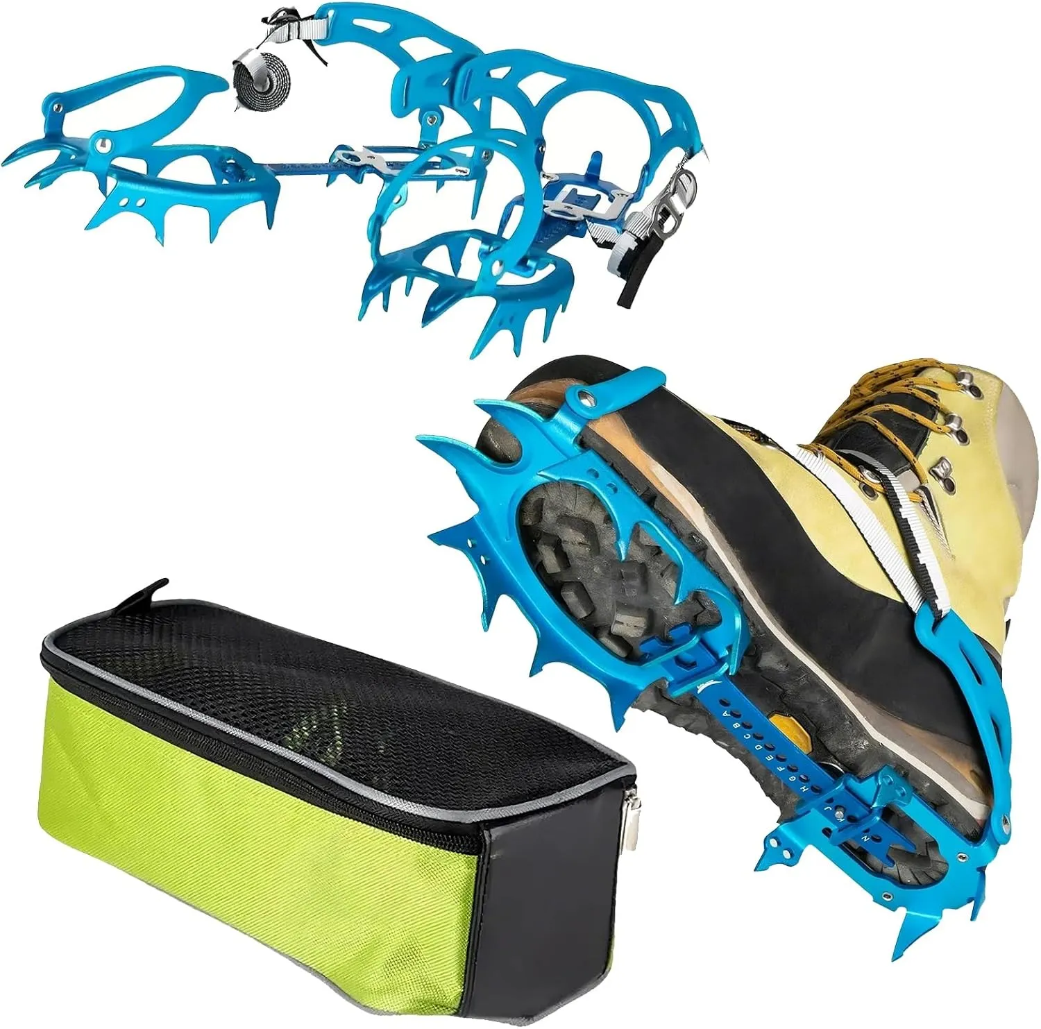 Professional Edition Fourteen Teeth Ice Crampons Winter Snow Boot Shoe Covers Gripper