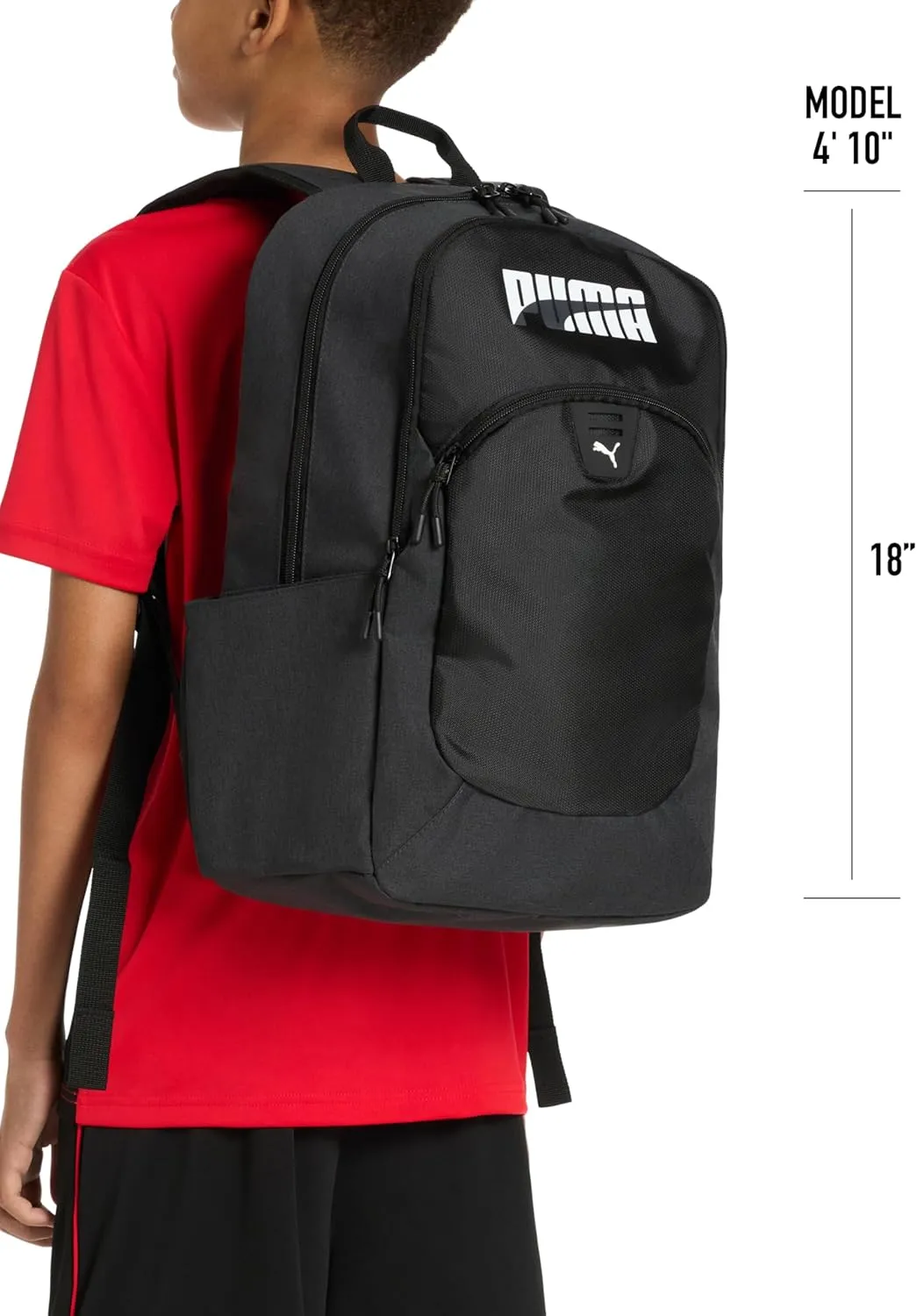 PUMA Unisex Kid's Rally Backpack, High Risk Red, Large