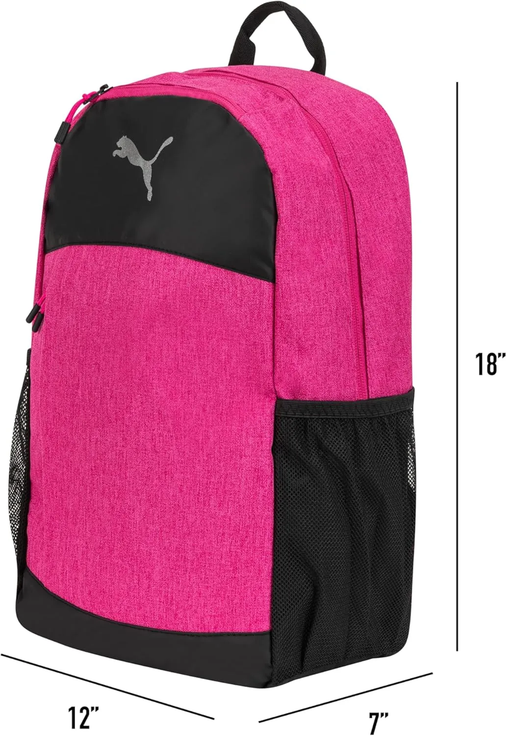 PUMA Unisex Kid's Terrain Backpack, Dark Pink Heather, Large
