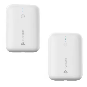 PURSUIT 10,000mAh Ultra-Compact Power Bank with USB-C PD and USB-A, Recycled Plastic Housing and Plastic-Free Packaging