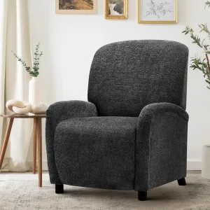 Pushback Recliner Chair, Wing Back Chairs with Arms, Adjustable Modern Single Reclining for Living Room/Bedroom,Fabric Accent Chair Extrathick Cushion