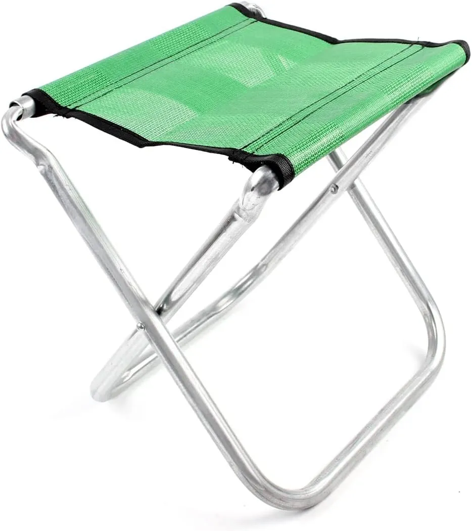 Qtqgoitem Outdoor Camping Fishing Picnic Hiking Aluminum Green Folding Stool Chair Seat (Model: 974 629 9ad a35 22c)