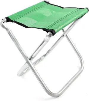 Qtqgoitem Outdoor Camping Fishing Picnic Hiking Aluminum Green Folding Stool Chair Seat (Model: 974 629 9ad a35 22c)