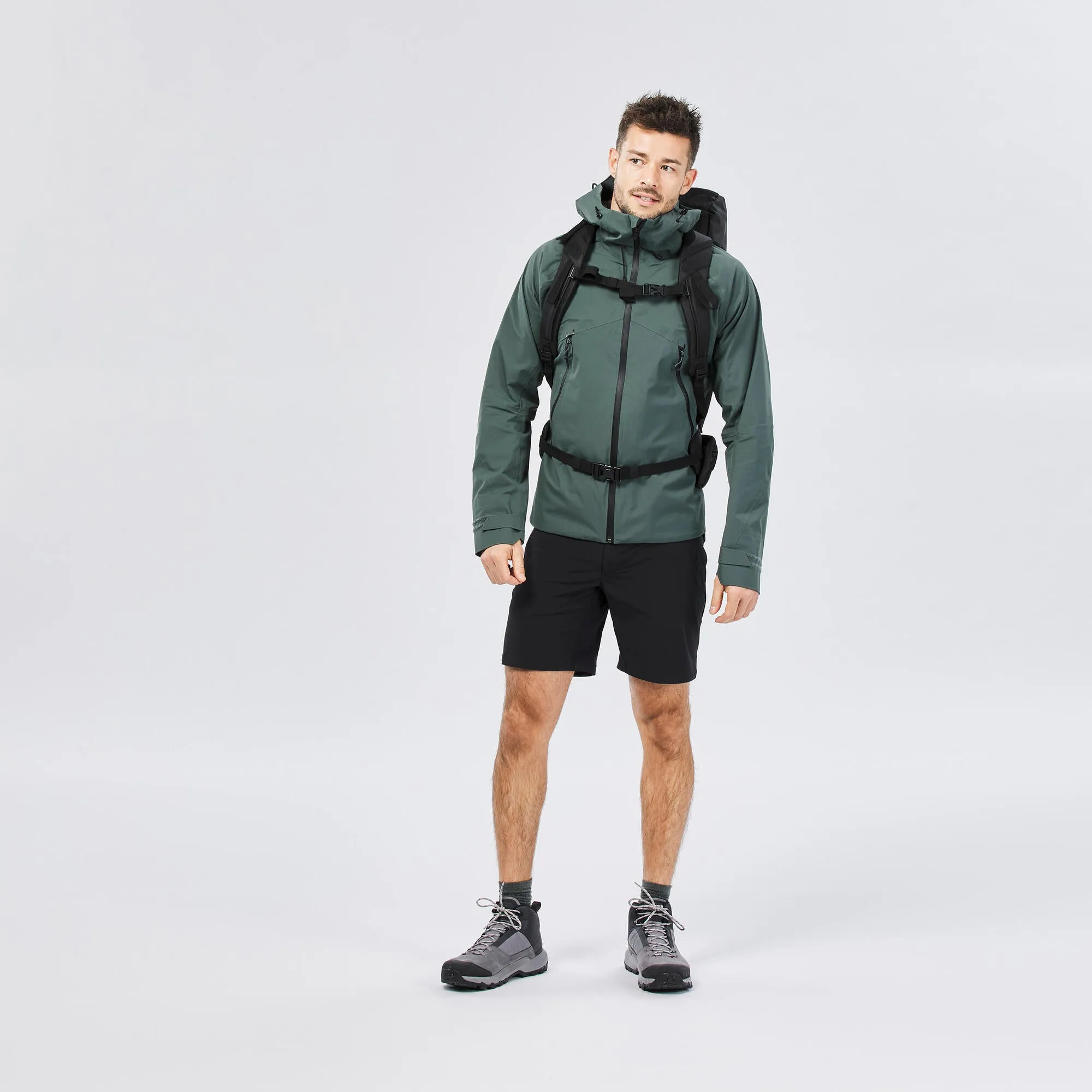 Quechua Men's Hiking Lightweight Waterproof Jacket MH500