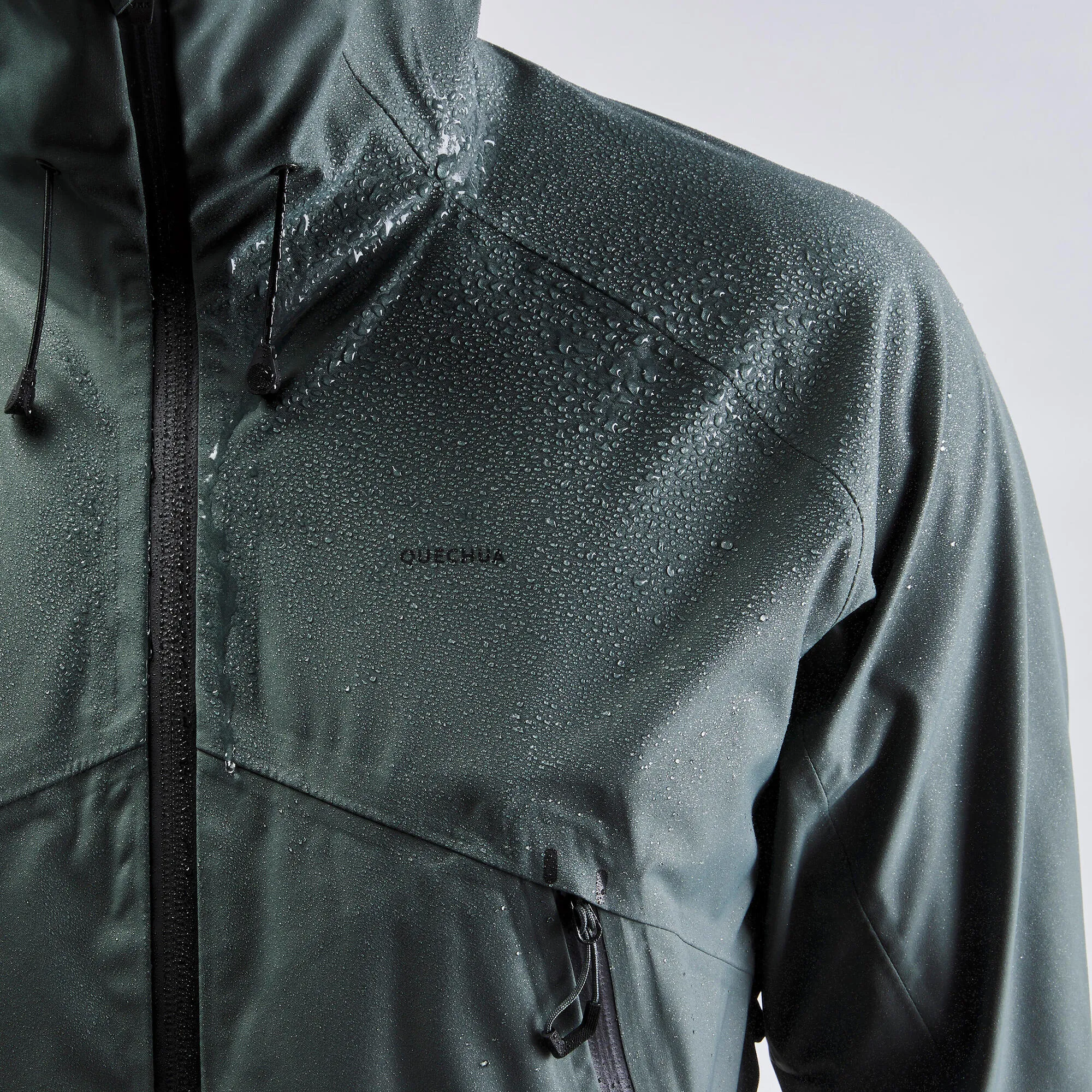 Quechua Men's Hiking Lightweight Waterproof Jacket MH500