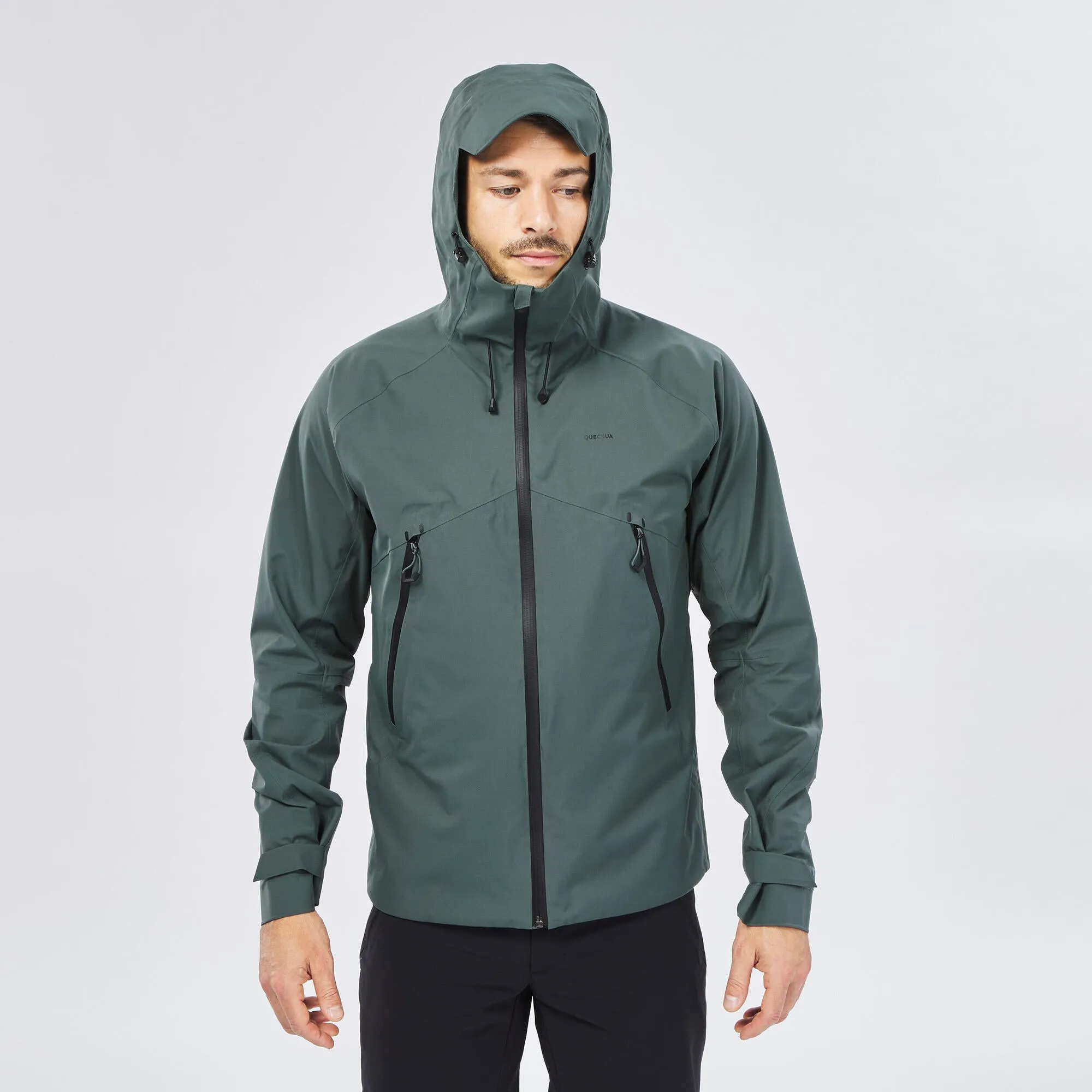 Quechua Men's Hiking Lightweight Waterproof Jacket MH500