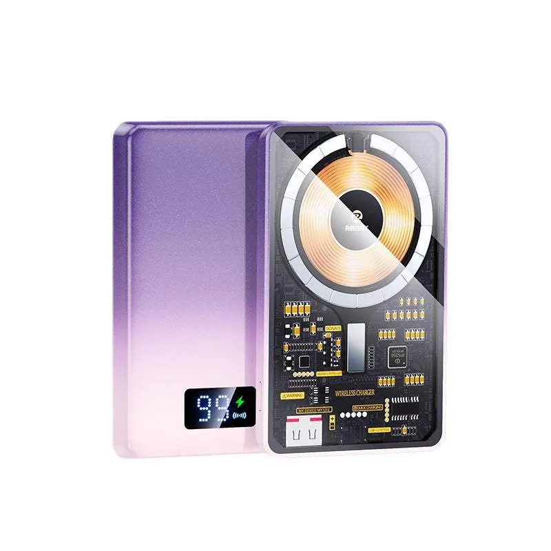 "See Through Me" Magnetic Wireless Portable Power Bank