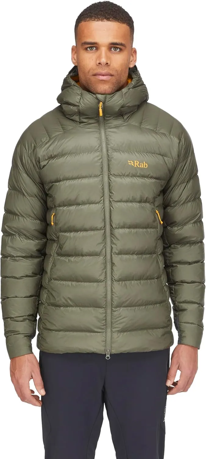 Rab Men's Electron Pro 800-Fill Down Hooded Jacket for Climbing and Mountaineering