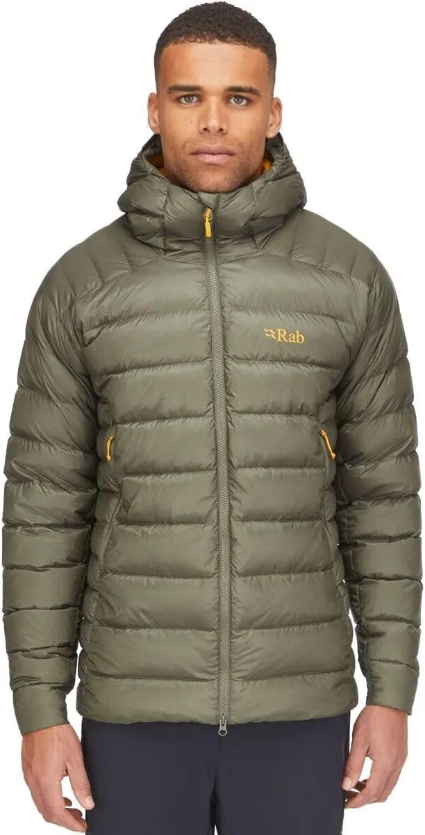 Rab Men's Electron Pro 800-Fill Down Hooded Jacket for Climbing and Mountaineering