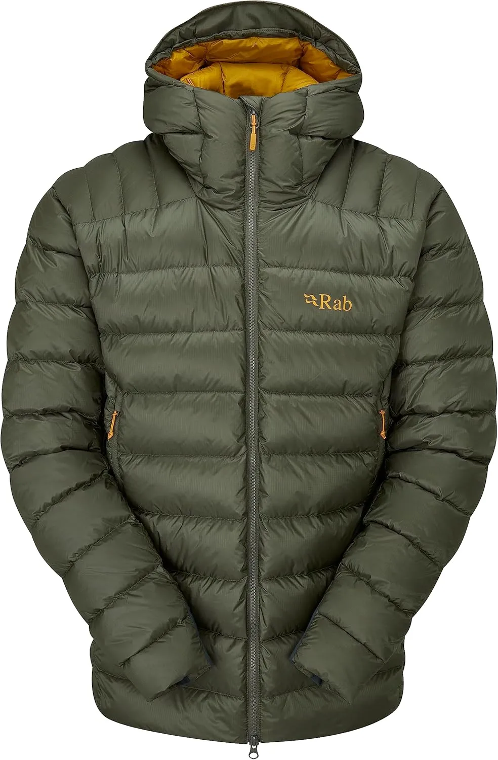 Rab Men's Electron Pro 800-Fill Down Hooded Jacket for Climbing and Mountaineering