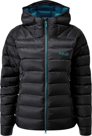 Rab Women's Electron Pro 800-Fill Down Hooded Jacket for Climbing and Mountaineering