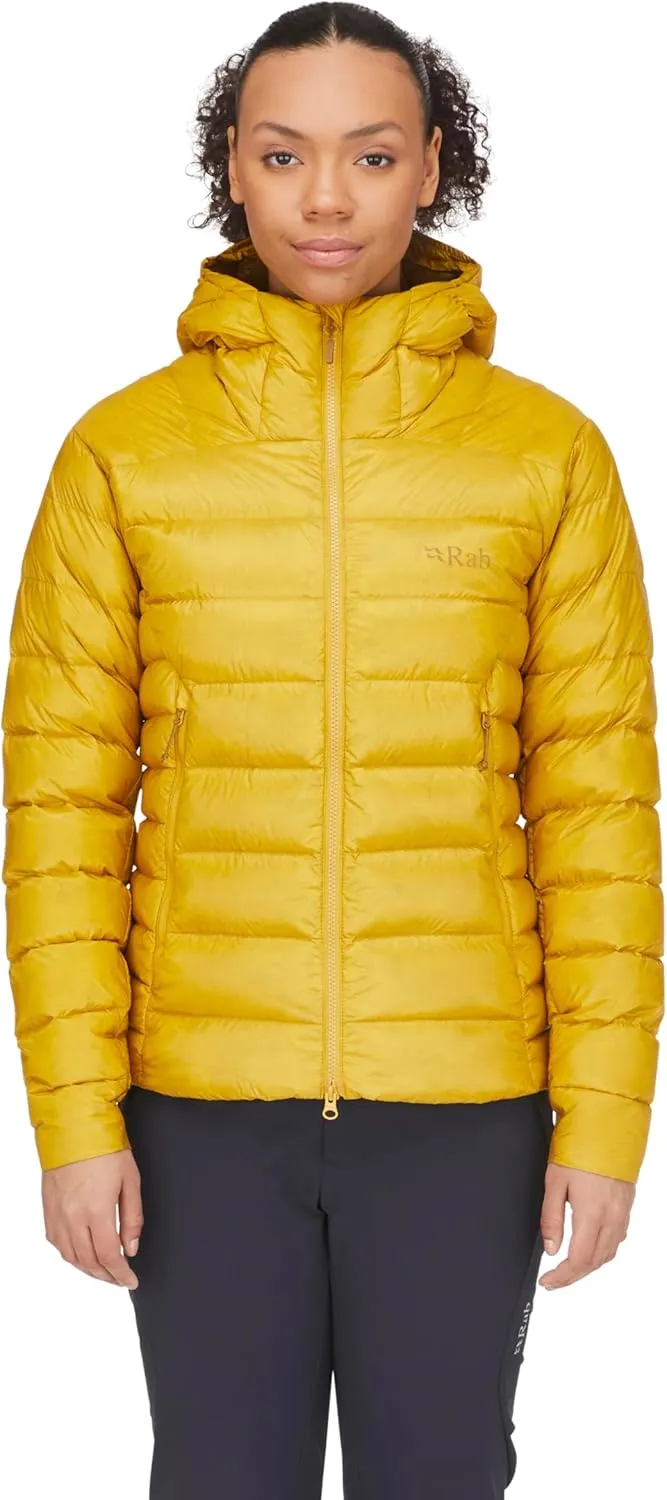 Rab Women's Electron Pro 800-Fill Down Hooded Jacket for Climbing and Mountaineering
