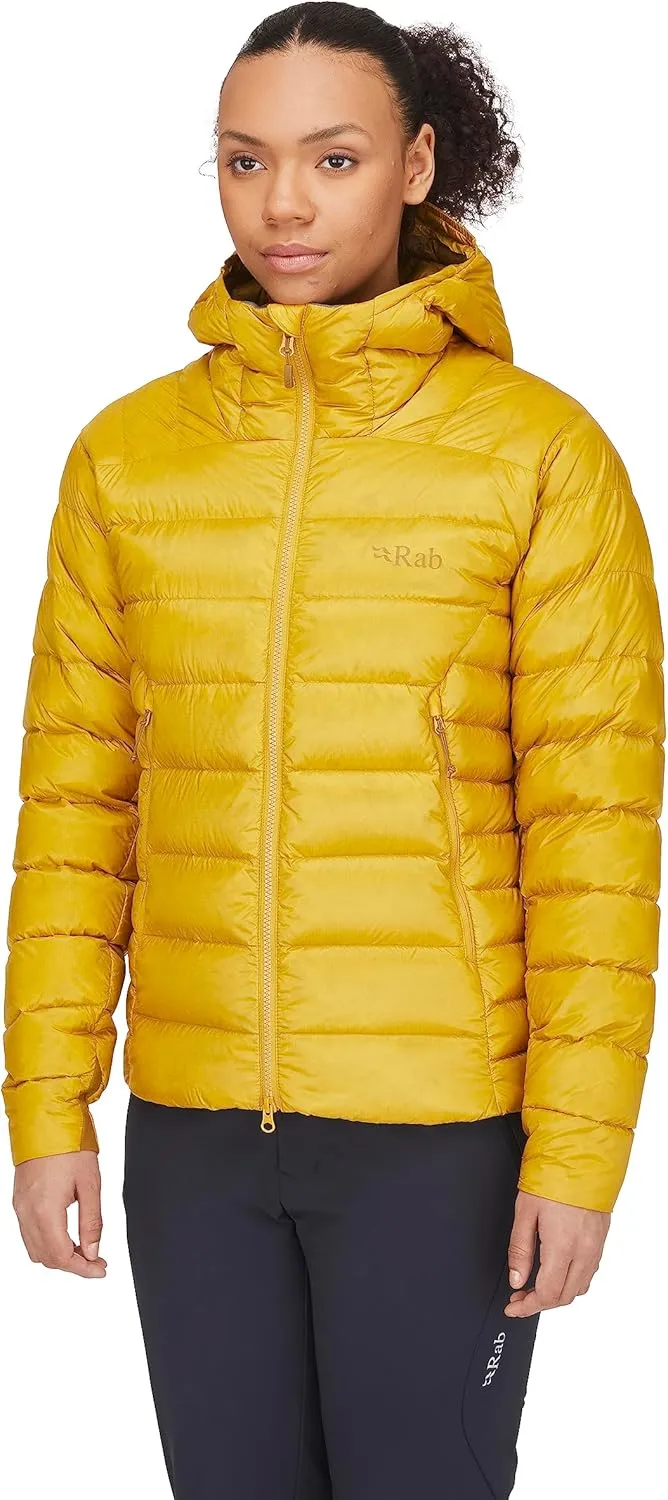 Rab Women's Electron Pro 800-Fill Down Hooded Jacket for Climbing and Mountaineering