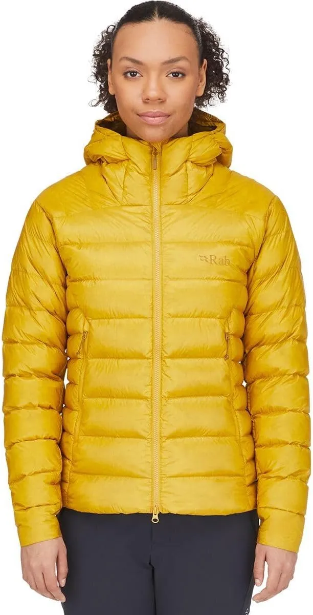 Rab Women's Electron Pro 800-Fill Down Hooded Jacket for Climbing and Mountaineering