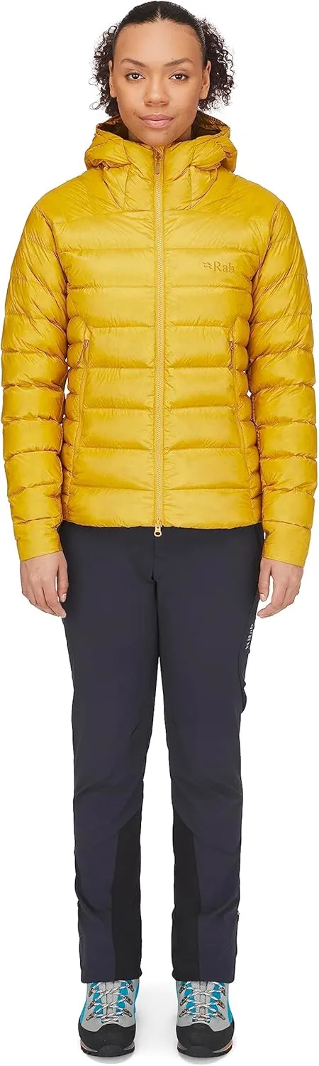 Rab Women's Electron Pro 800-Fill Down Hooded Jacket for Climbing and Mountaineering