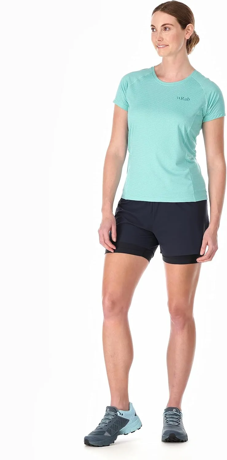 Rab Women's Sonic Tee - Lightweight Breathable Short-Sleeve T-Shirt for Trail Running & Hiking