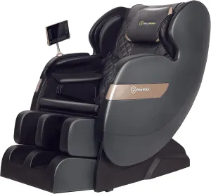 Real Relax 2025 Massage Chair of Dual-core S Track, Full Body Massage Recliner of Zero Gravity with APP Control, Black and Gray