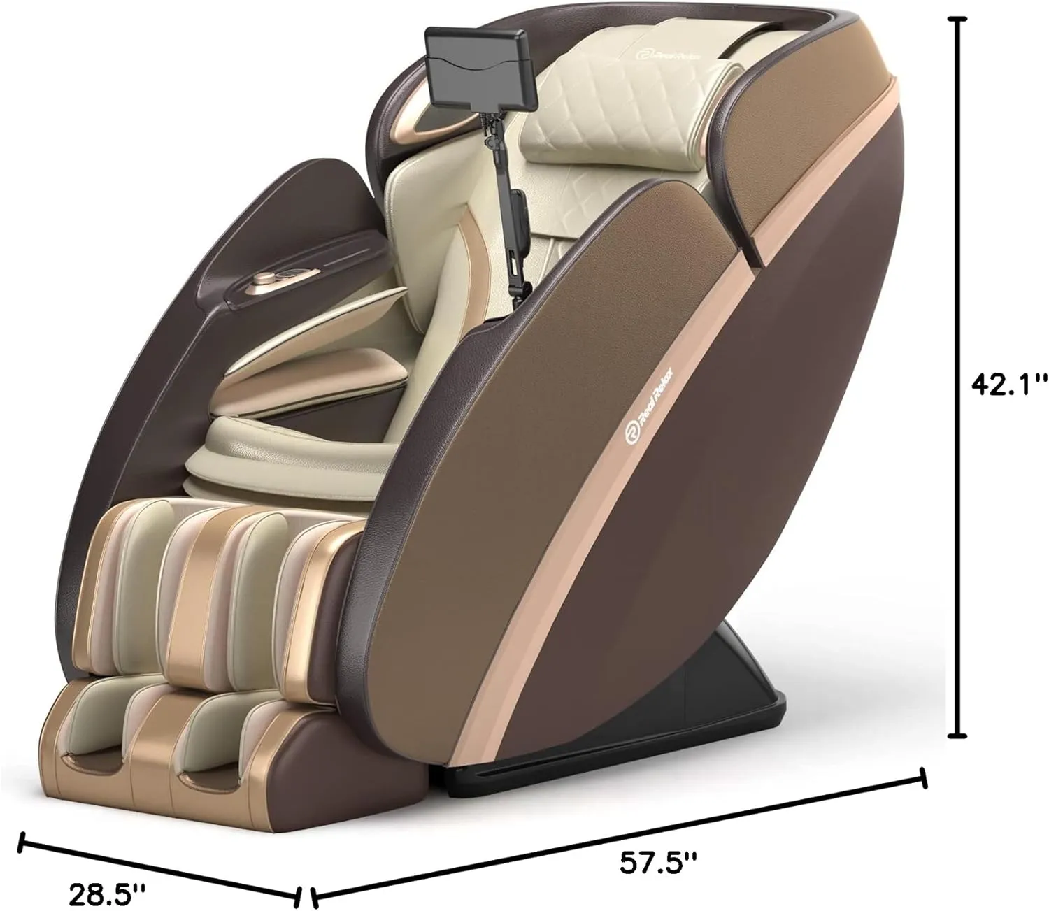 Real Relax 4D massage chair full body and recliner, Smart Massage Chair with 27 Modes, 13 Techniques, AI Care, Voice & App Control, Graphene Heating, WaveFlow Airbags, For home and office, PS6500 Gold