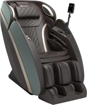 Real Relax 4D Massage Chair Full Body and Recliner, Smart Massage Chair with 27 Modes, 13 Techniques, AI Care, Voice & App Control, Graphene Heating, WaveFlow Airbags, PS6500 Dark Brown