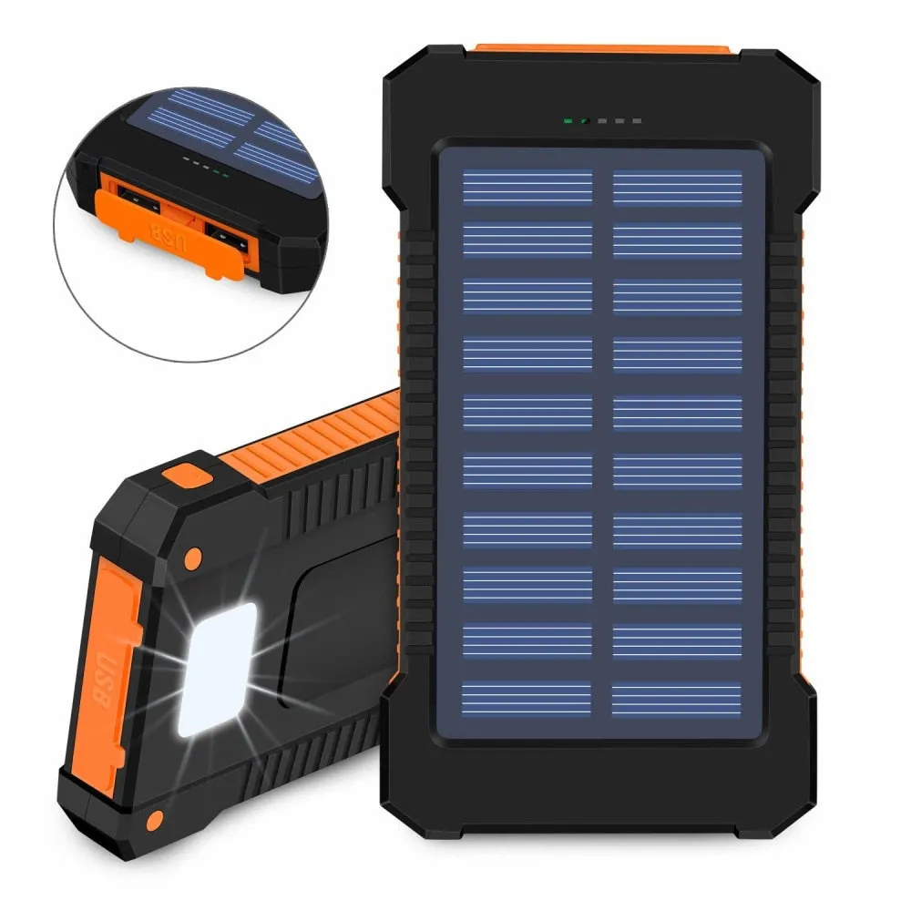 real Solar Power Bank 30000mAh