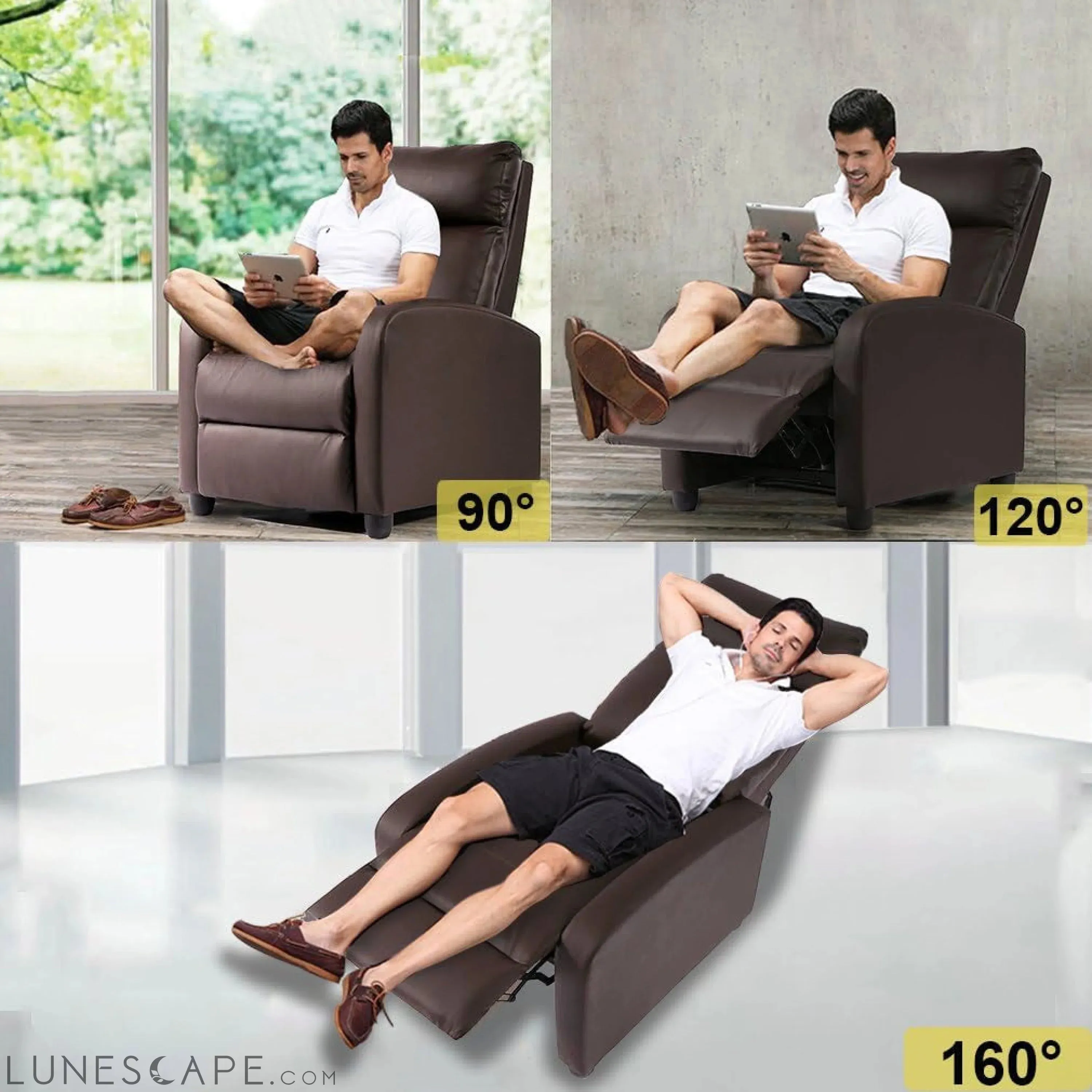 Recliner Chair Reclining Sofa Leather Chair Home Theater Seating