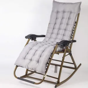 Recliners Chair Rocking Chair, Detachable Neck Pillow Lunch Break Leisure Chair Balcony Folding Recliner Chair Sun Lounger Folding Chair