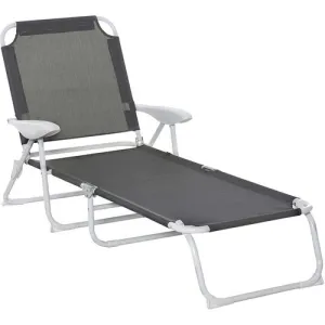 Reclining Lounge Chair – 4-Level Adjustable Backrest