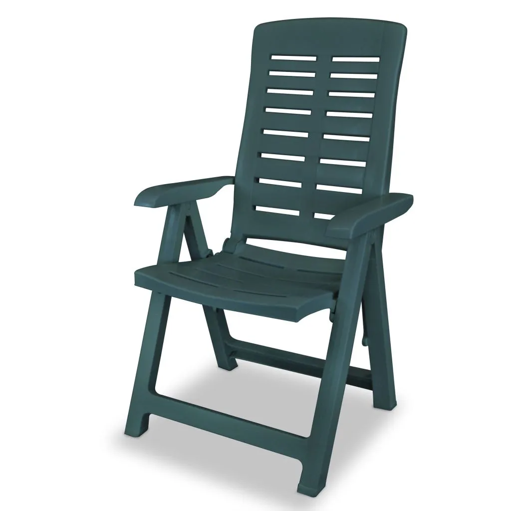 Reclining Patio Chairs Outdoor Stack Dining Chair with Armrest Plastic