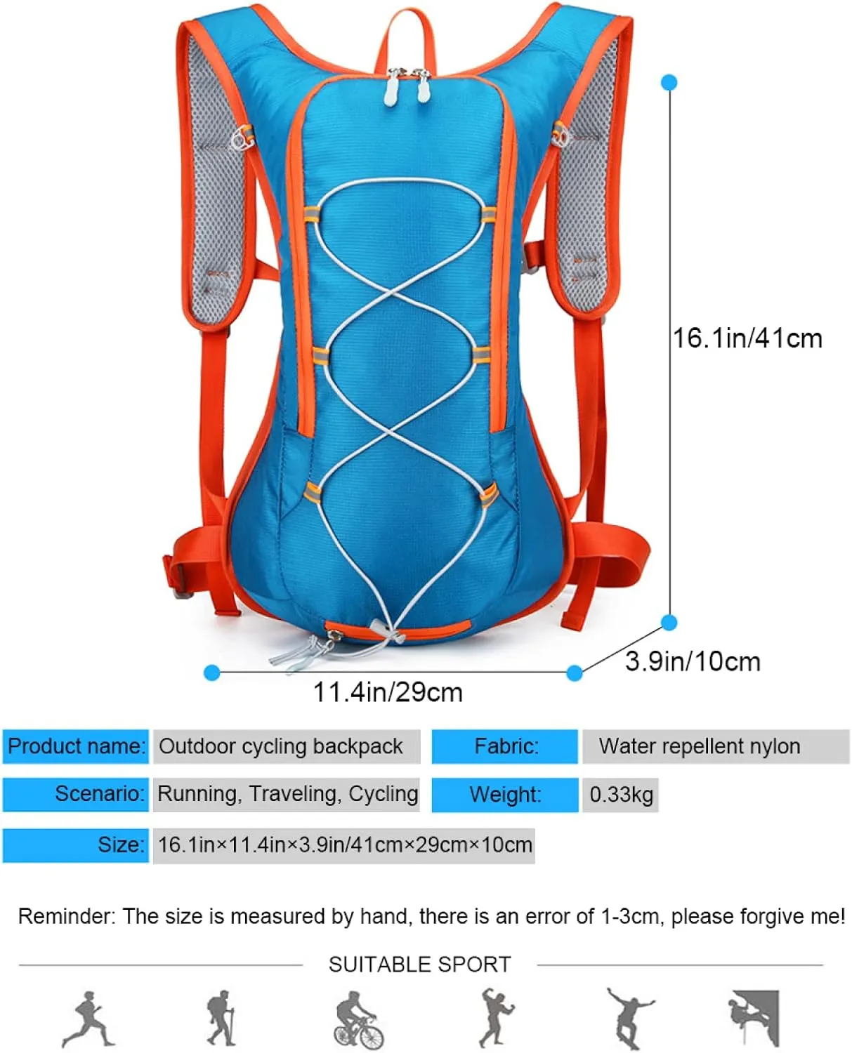 REEBOW GEAR Running Backpack Cycling Hydration Packs Hydration Pack Backpack Suitable for Outdoor Running, Cycling and Mountaineering,Purple