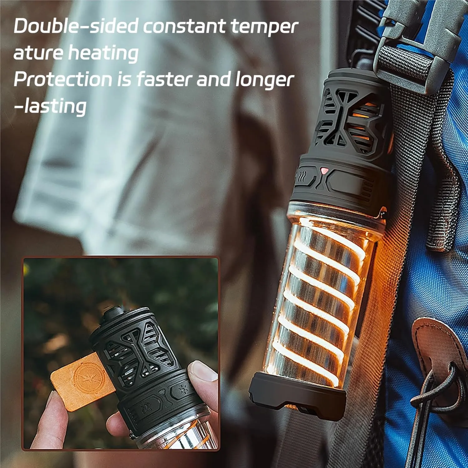 Repelix, Repelix M Pro, New Portable Integrated Camping Light with 6 Pads and a Stand, Five Adjustable Levels Lightweight Waterproof Emergency Light, USB Charing for Indoor, Backyard (2*Black)