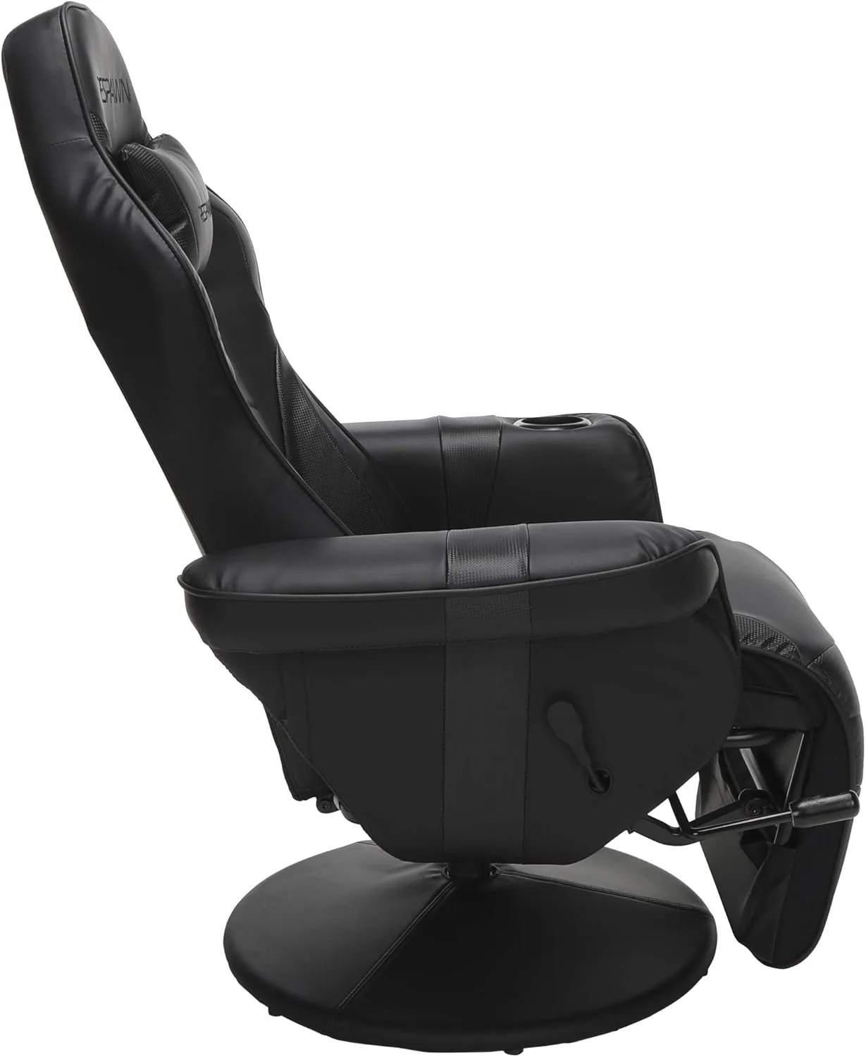 RESPAWN 900 Racing Style Gaming Recliner, Reclining Gaming Chair, in Black RSP 900 BLK