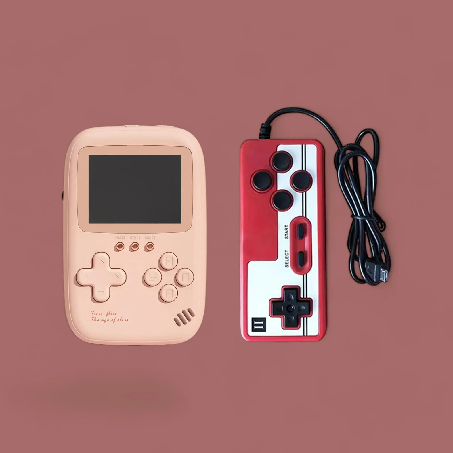 Retro Gamer Power Bank – 10000mAh Dual-USB with 500 Classic Games!
