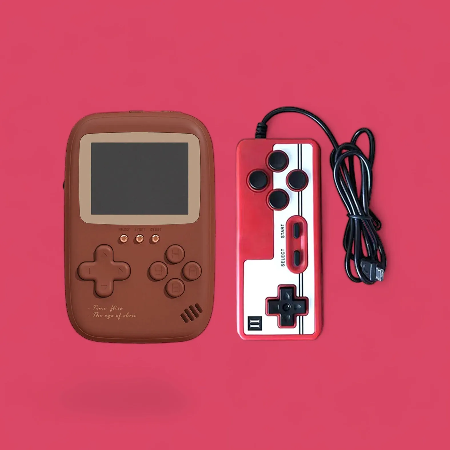 Retro Gamer Power Bank – 10000mAh Dual-USB with 500 Classic Games!