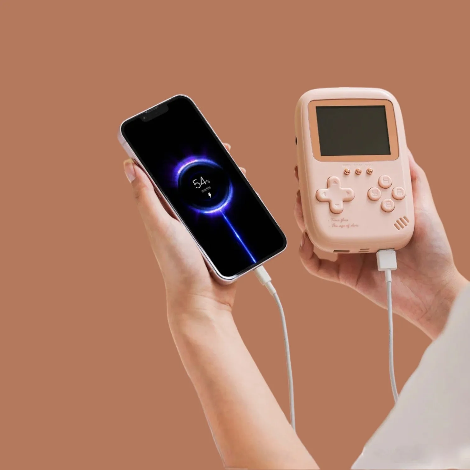 Retro Gamer Power Bank – 10000mAh Dual-USB with 500 Classic Games!