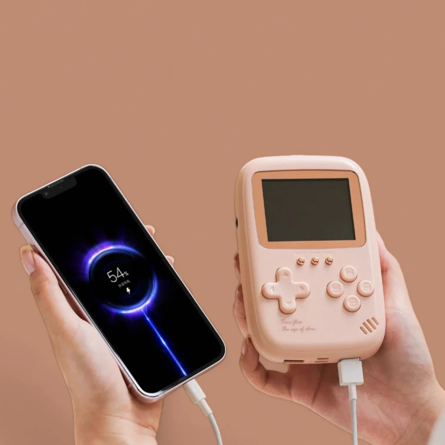 Retro Gamer Power Bank – 10000mAh Dual-USB with 500 Classic Games!