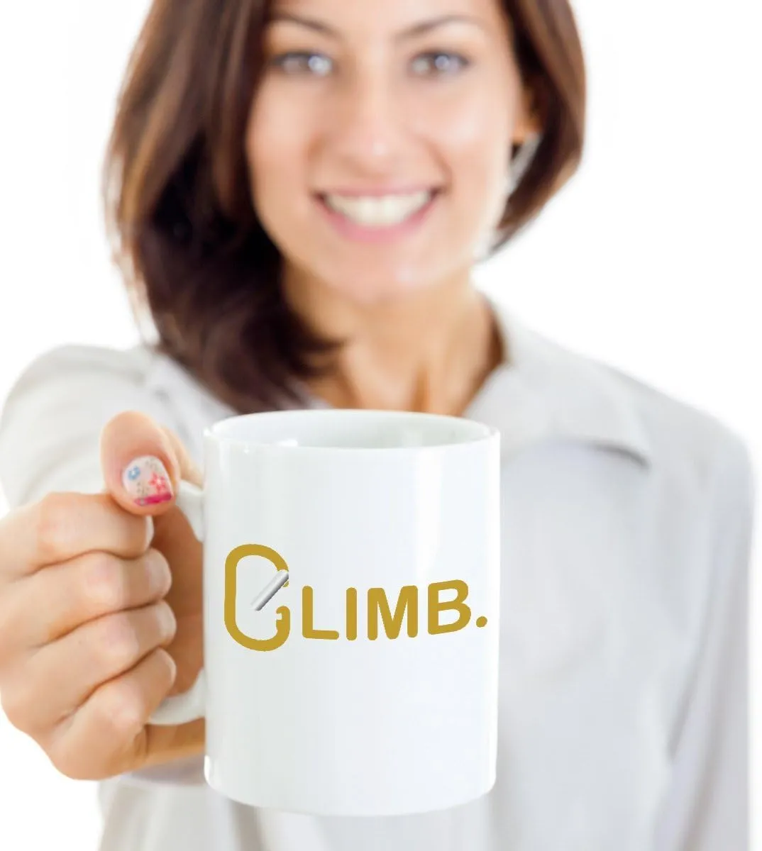 Rock Climbing Carabiner Harness Gear Coffee & Tea Mug (11oz)