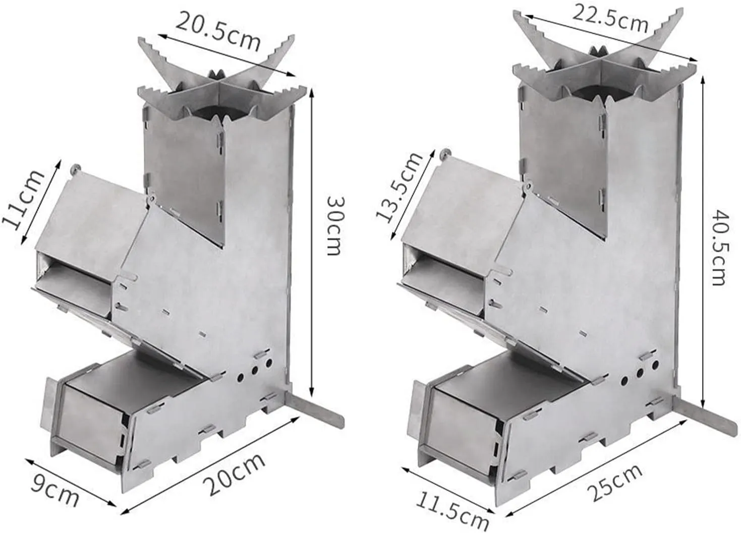 Rocket Stove Portable Wood Burning Stove Camping Hiking Survival Backpacking Stove Detachable Powerful Efficient Wood Burning and Low Smoke Gasification for Quick Boil Compact