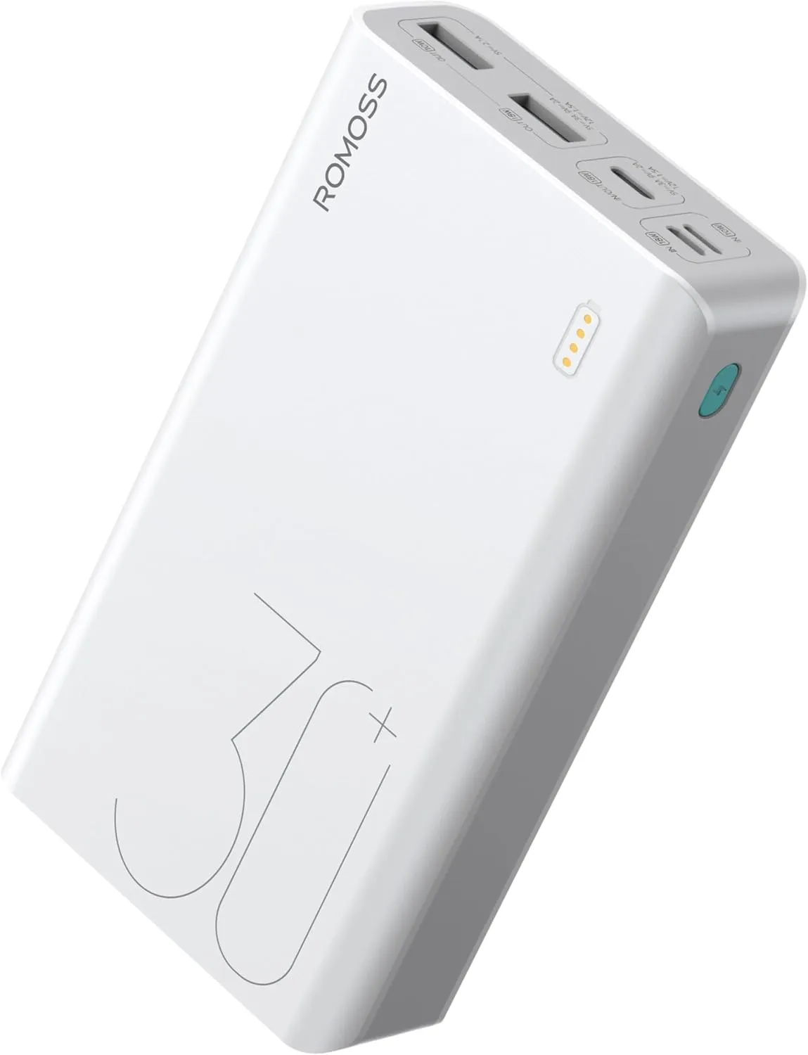ROMOSS Power Bank, 30,000mAh Portable Phone Charger with USB C 3 Outputs & 3 Inputs, External Battery Pack PD 18W with iPhone 15/14/13/12, iPad, Samsung Galaxy and More