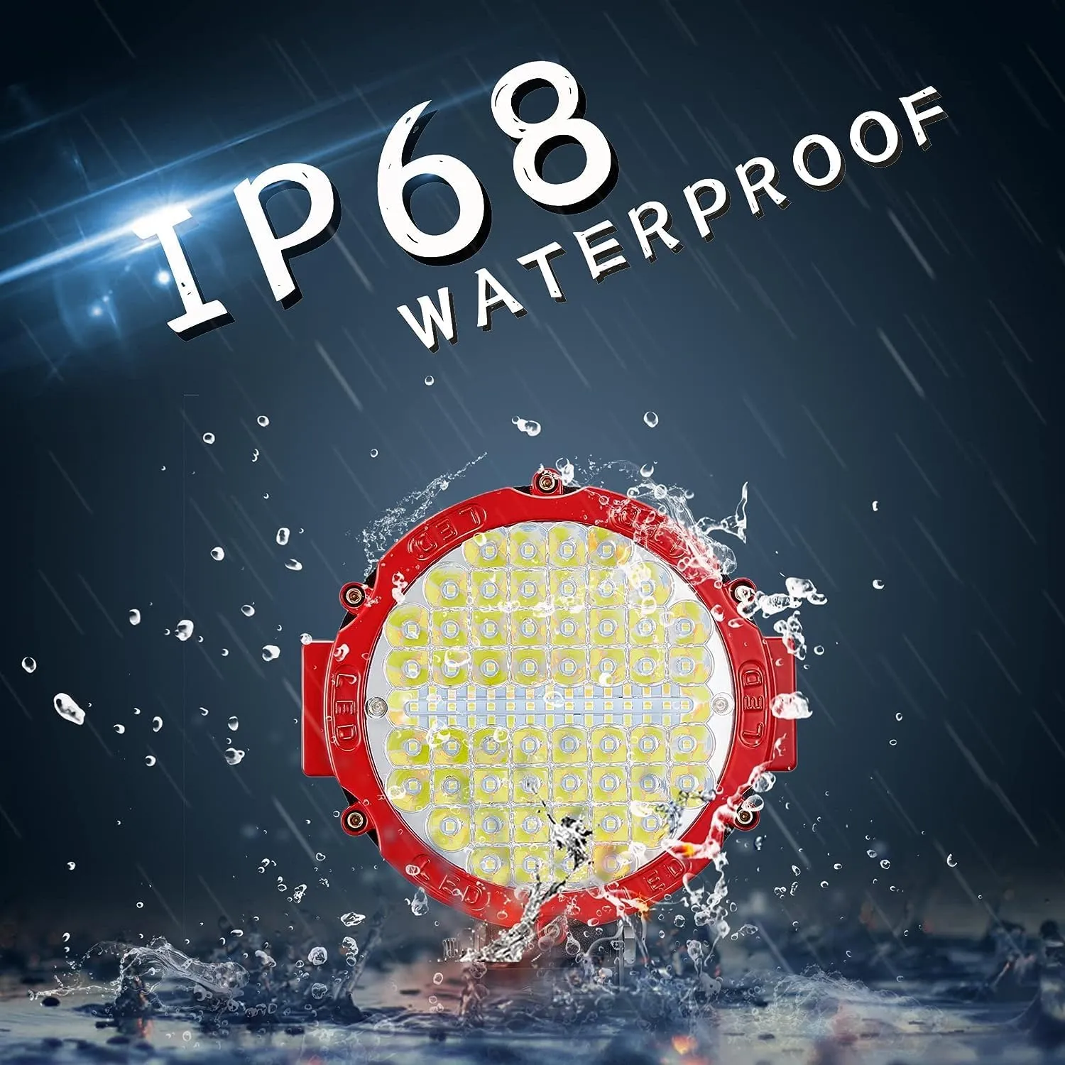Round LED Light Pods Offroad 7 Inch, 210W 21000lm LED Off Road Driving Auxiliary Fog Lights 12V 24V for Truck ATV SXS RZR UTV 4x4 Car Offroad Lighting Waterproof (4 Pack)