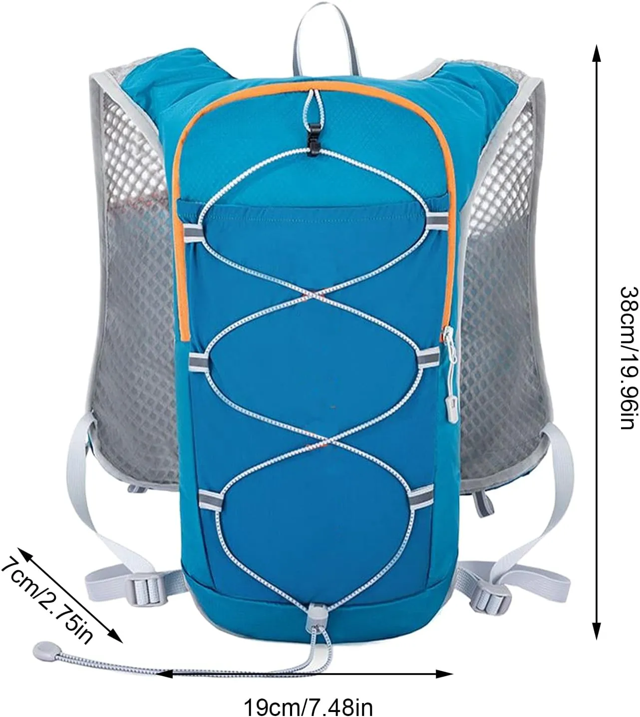 Running Backpack - Lightweight Reflective Backpack, Hydration Pack for | Breathable Water Bladder Backpack, Reflective Cycling Vest for Jogging Trail Running Outdoor Sports Men Women