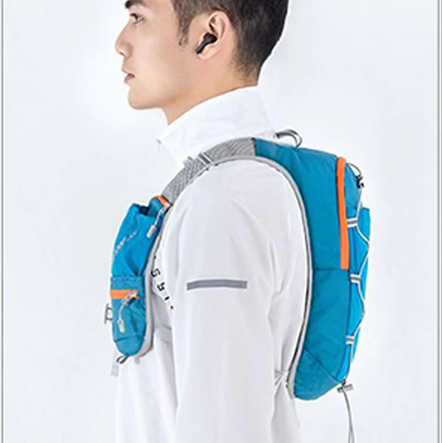Running Backpack - Lightweight Reflective Backpack, Hydration Pack for | Breathable Water Bladder Backpack, Reflective Cycling Vest for Jogging Trail Running Outdoor Sports Men Women