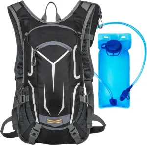 Running Essentials,Hydration Vest for Running Women,Vest with 1.5 Litre Water Bag, Removable Helmet Net and Mobile Phone Storage Pocket for Trail Running(Red) (Black )