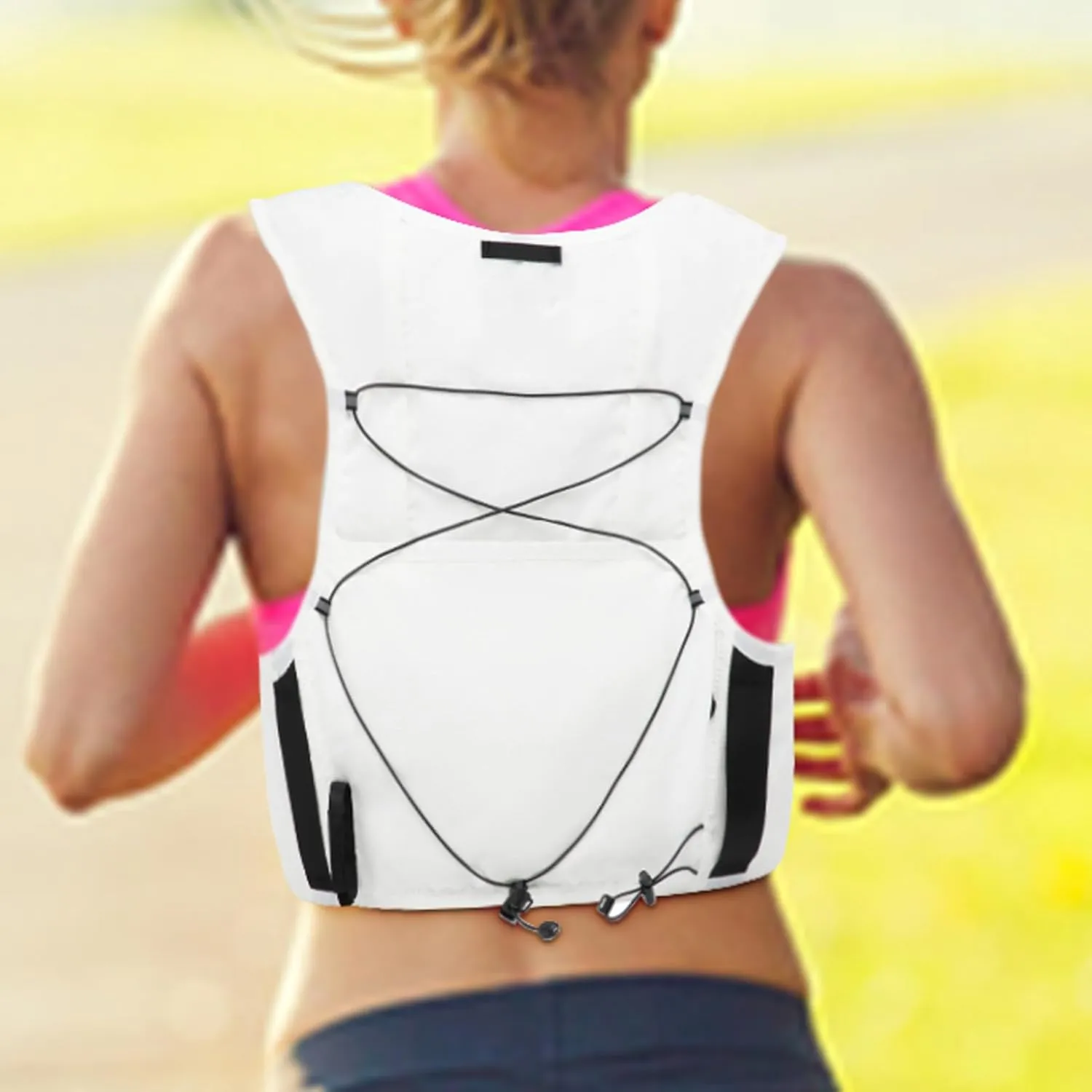Running Hydration Vest Backpack - Lightweight Daypack Vest - Hydration Vest Daypack for Hiking Trail Running Cycling Race for Women Men