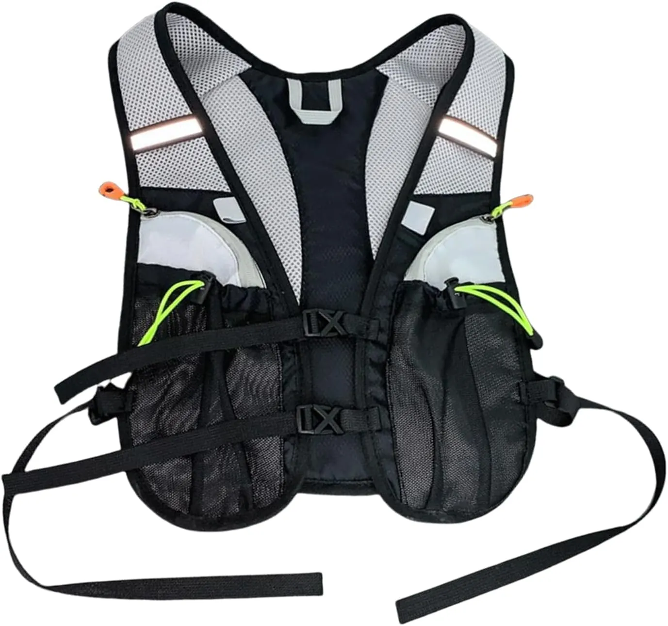 Running Hydration Vest - Running Vest for Outdoors Hydration | Insulated Water Backpack | Reflective Design Organizer Bag with Multiple Pockets for Trekking, Camping, Cycling, Mountaineering